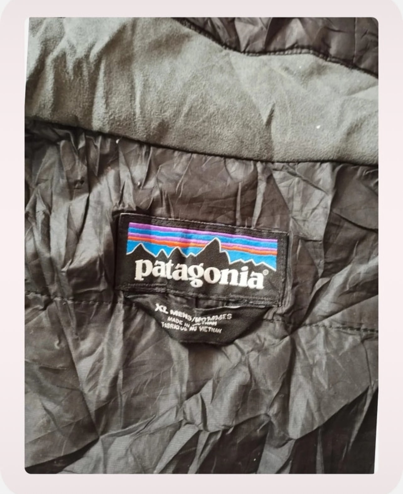 Gefütterte Regen Jacke von Patagonia (XL Herren) schwarz