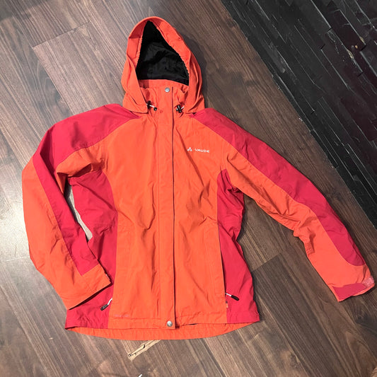Regen Jacke von Vaude (M Damen) korallenrot Hardshell