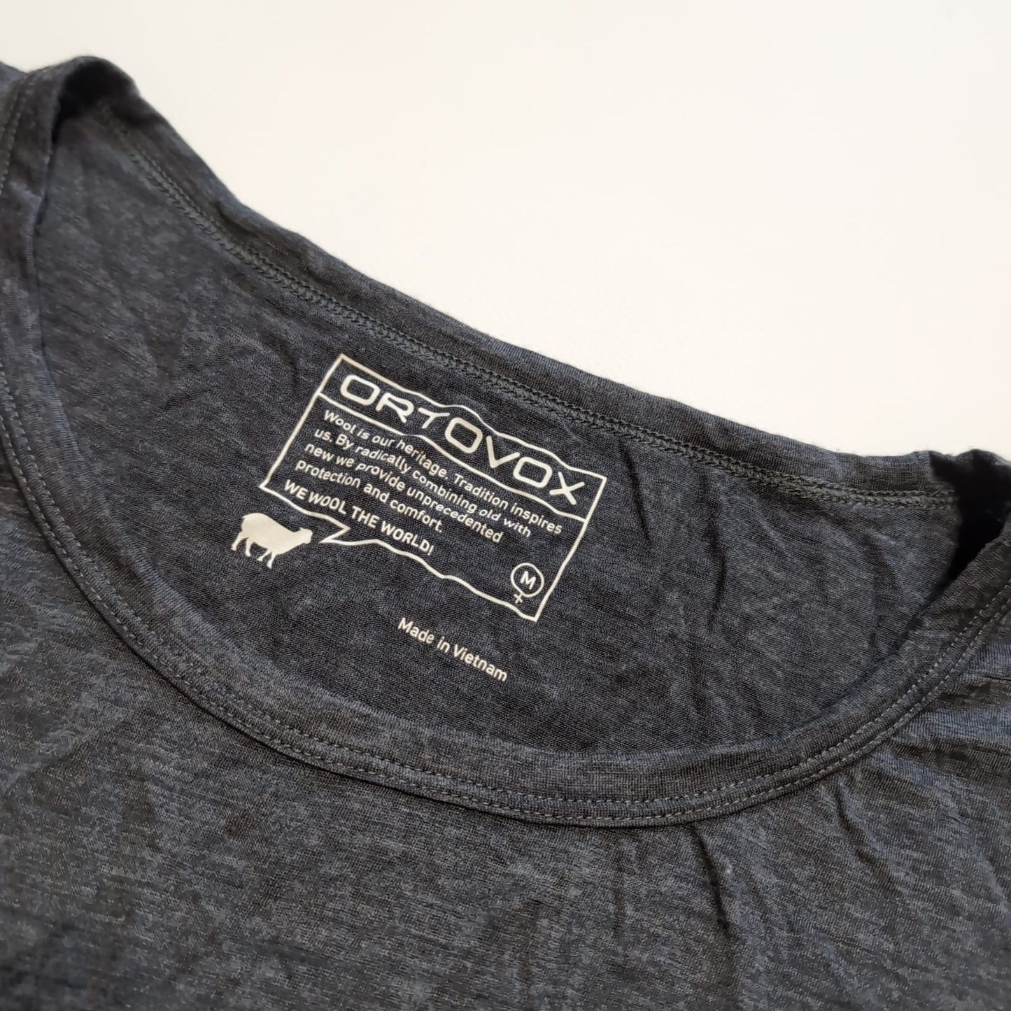 T-Shirt von Ortovox Merino (M Damen) grau pink