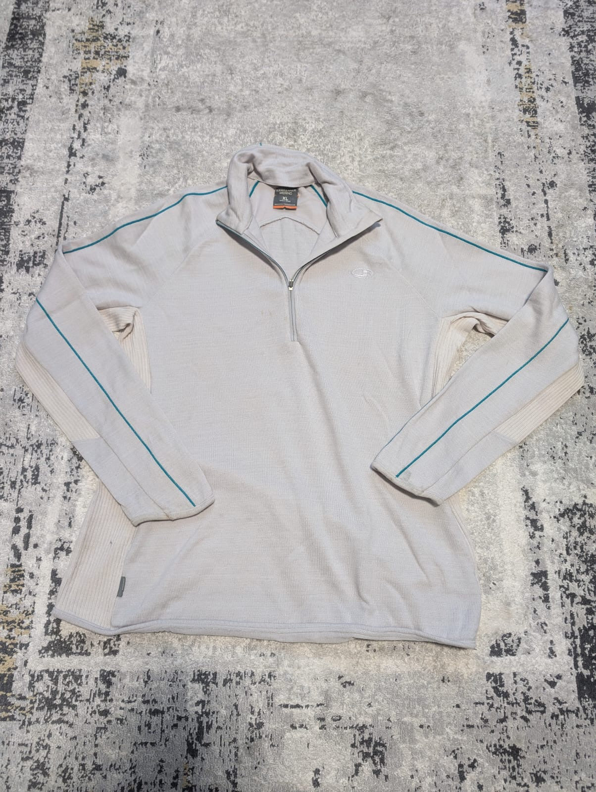 Zip Merino Longsleeve Icebreaker (XL Damen) Shirt 260 creme weiß - wanderlich.com