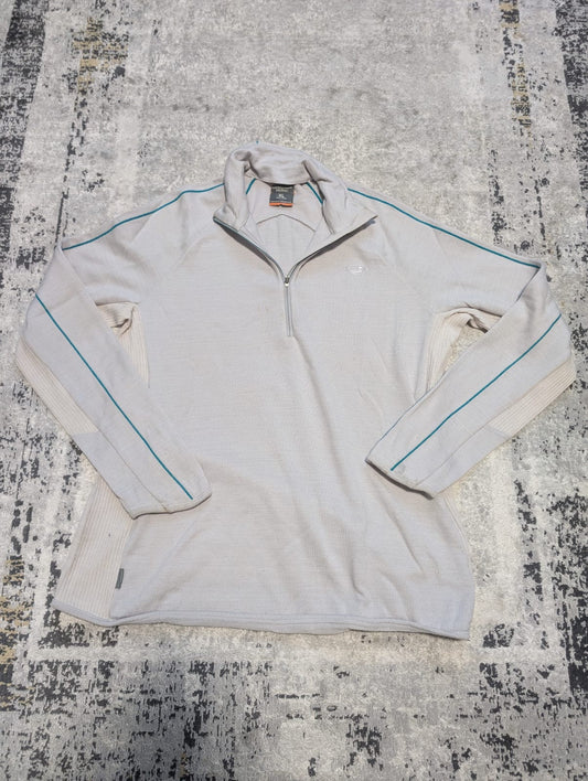 Zip Merino Longsleeve Icebreaker (XL Damen) Shirt 260 creme weiß - wanderlich.com