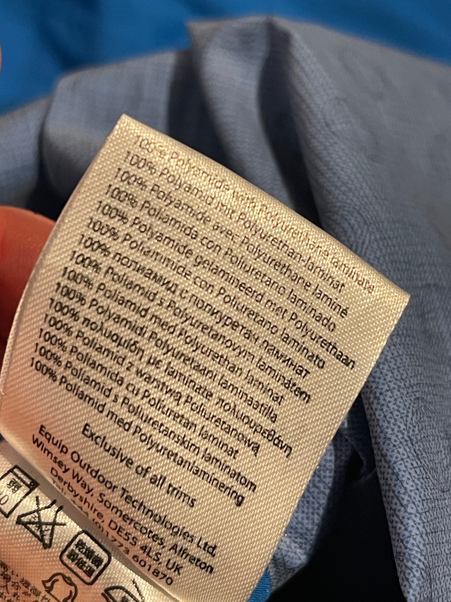 Ultraleichte Regenjacke von Rab (XL :52 Herren) blau