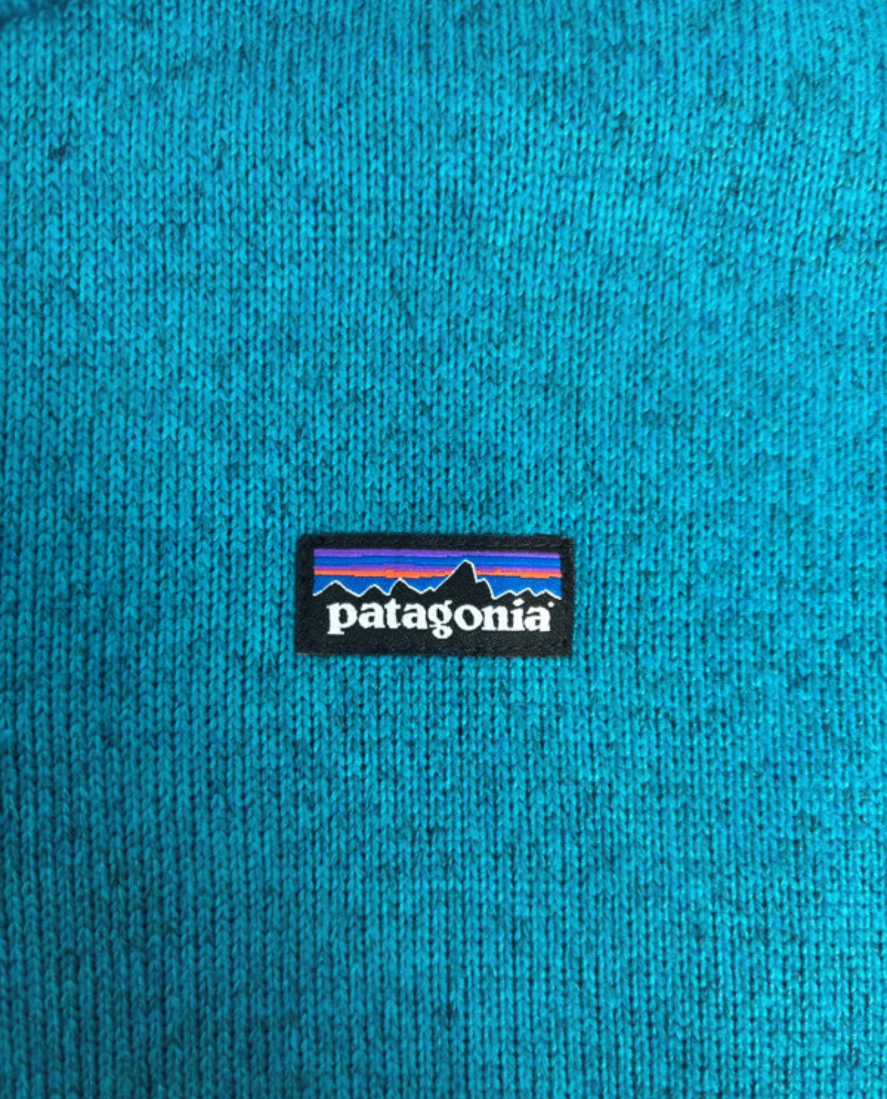 Patagonia Weste (XL Damen) Strickoptik Better Fleece türkis