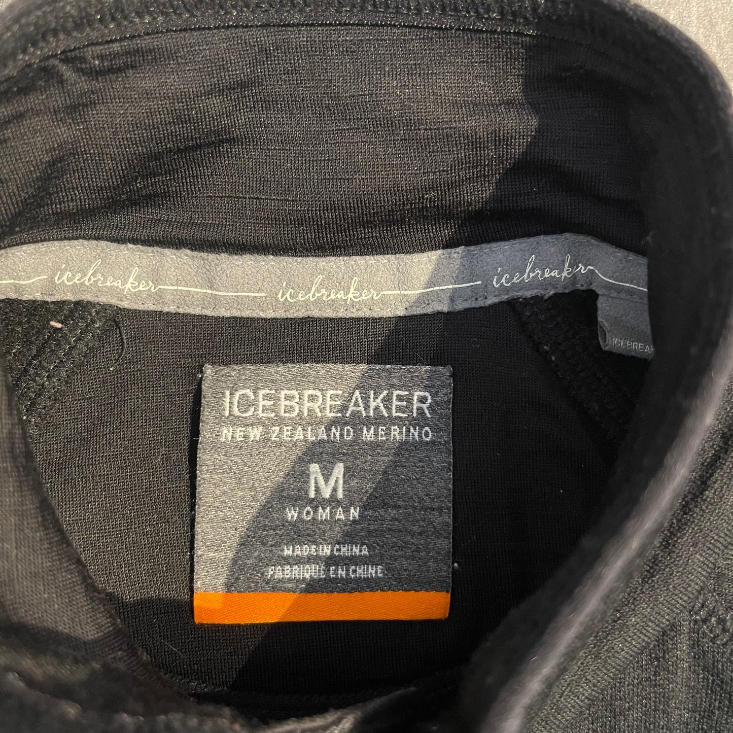 Warme Merino Zipper Jacke von Icebreaker (M Damen) schwarz