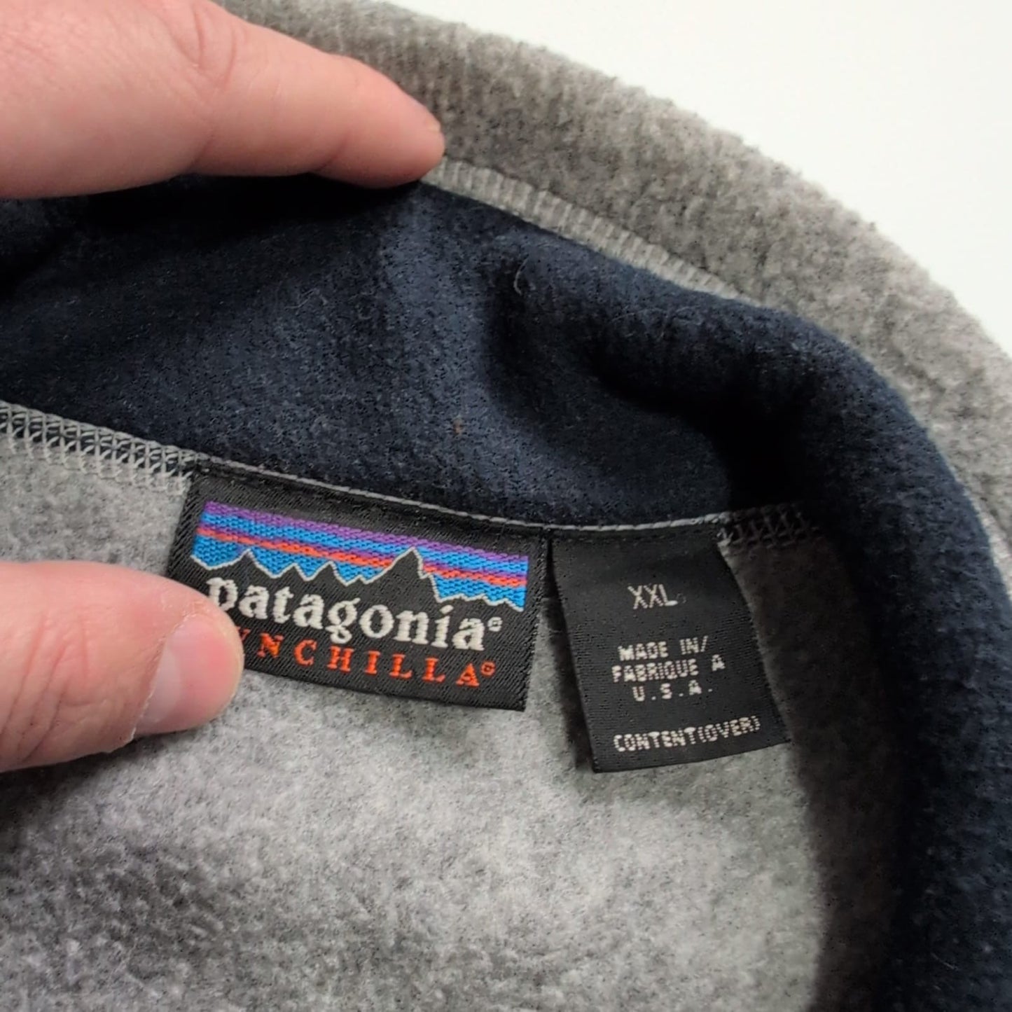 Patagonia Fleece Weste (XXL Herren) Synchilla grau