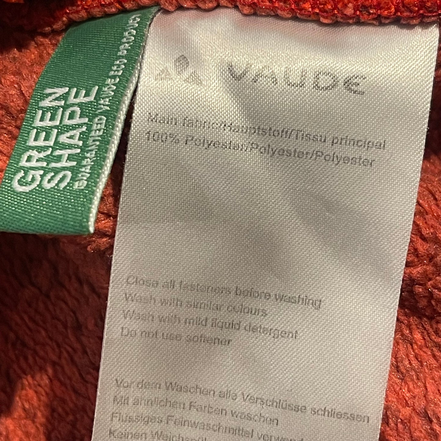 Zip Pullover von Vaude (XS Damen) Strickoptik Korallenrot
