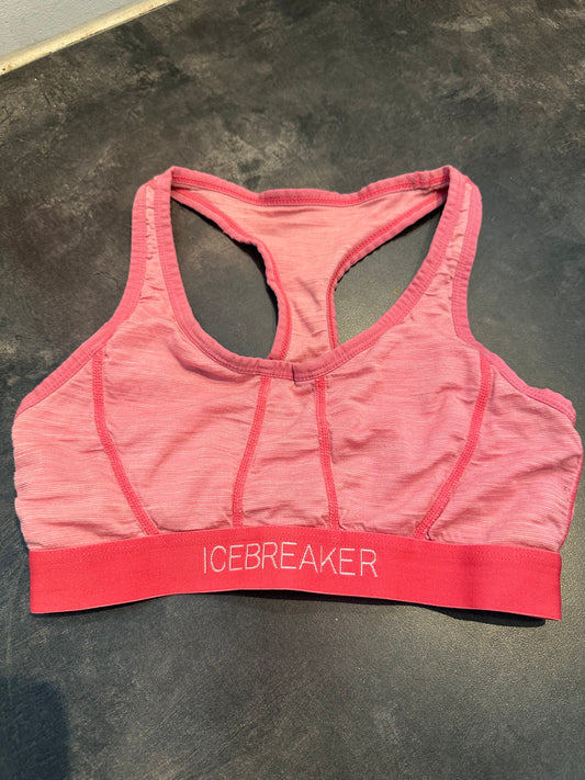 Sport BH Top von Icebreaker pure Merino (S) rosa
