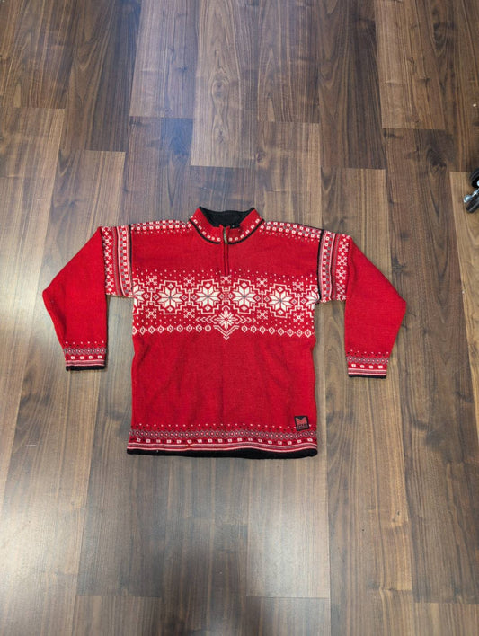Strick Pullover von Dale of Norway (S Herren) 100% Wolle rot
