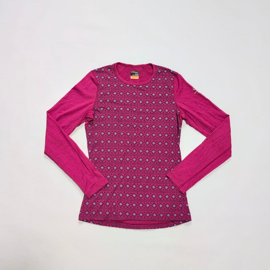 Longsleeve Icebreaker (S Damen) Merino pink Muster