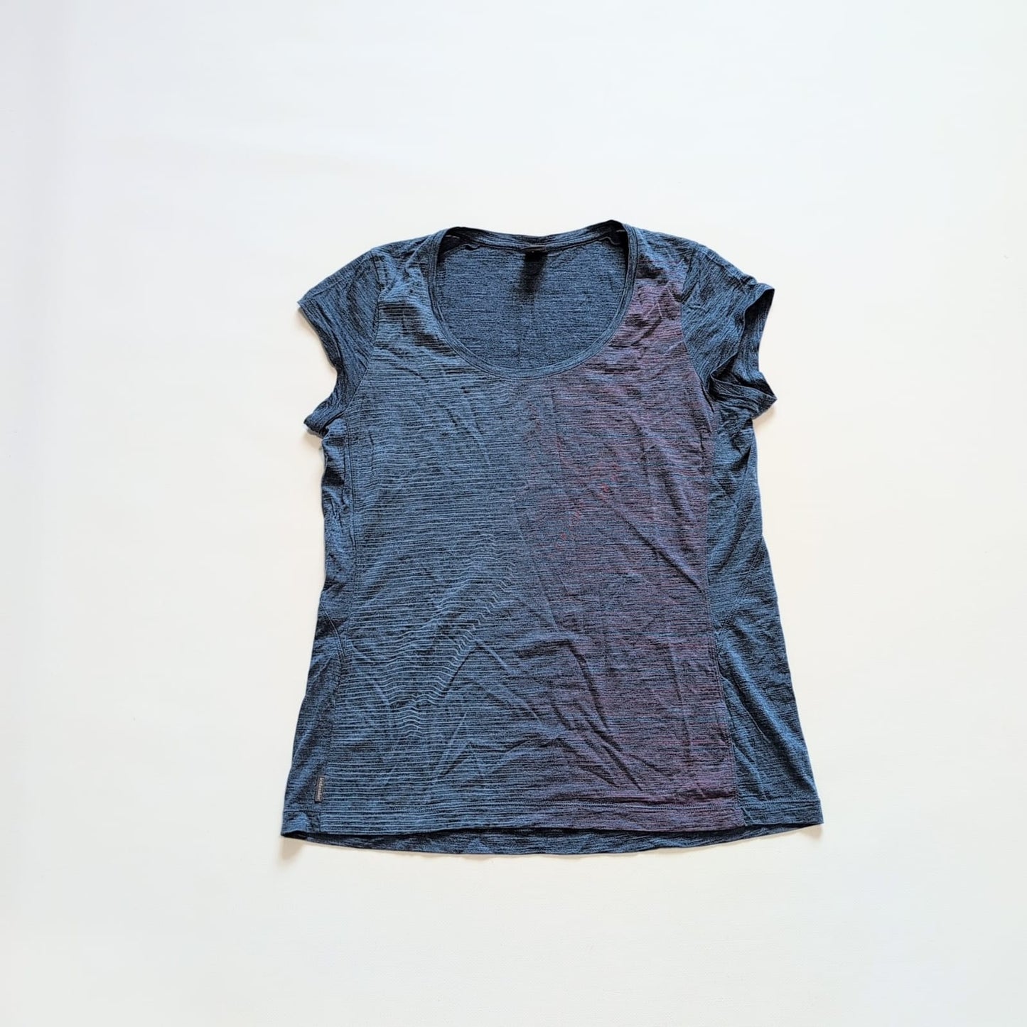 Merino T-Shirt Icebreaker (L Damen) blau Print New Zealand