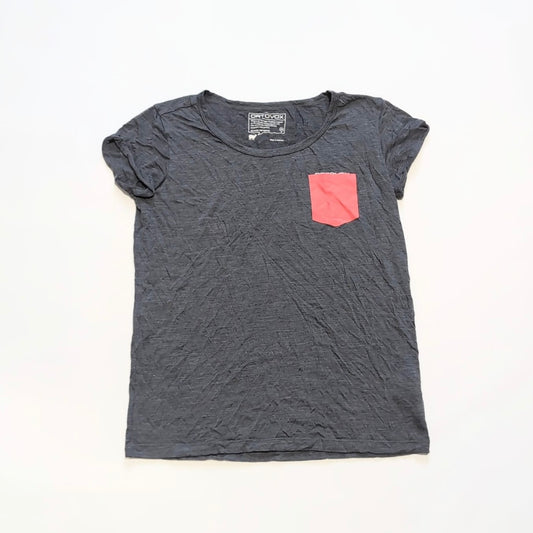 T-Shirt von Ortovox Merino (M Damen) grau pink