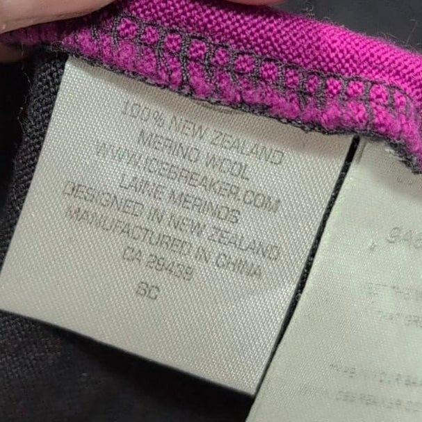 Merino Longsleeve Icebreaker 260 (S Damen) schwarz pink