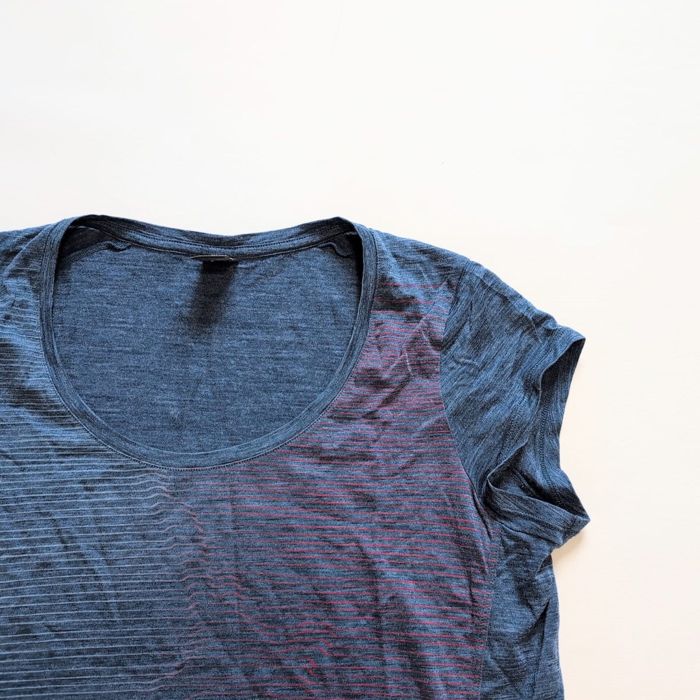 Merino T-Shirt Icebreaker (L Damen) blau Print New Zealand