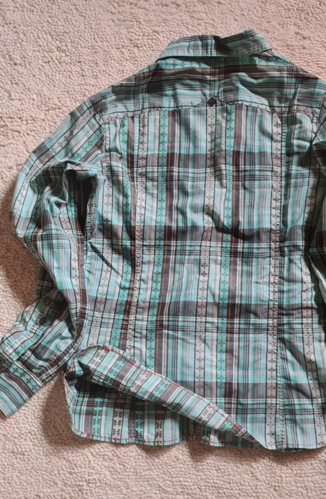 Wander Hemd von Vaude (S Damen) türkis-blau kariert