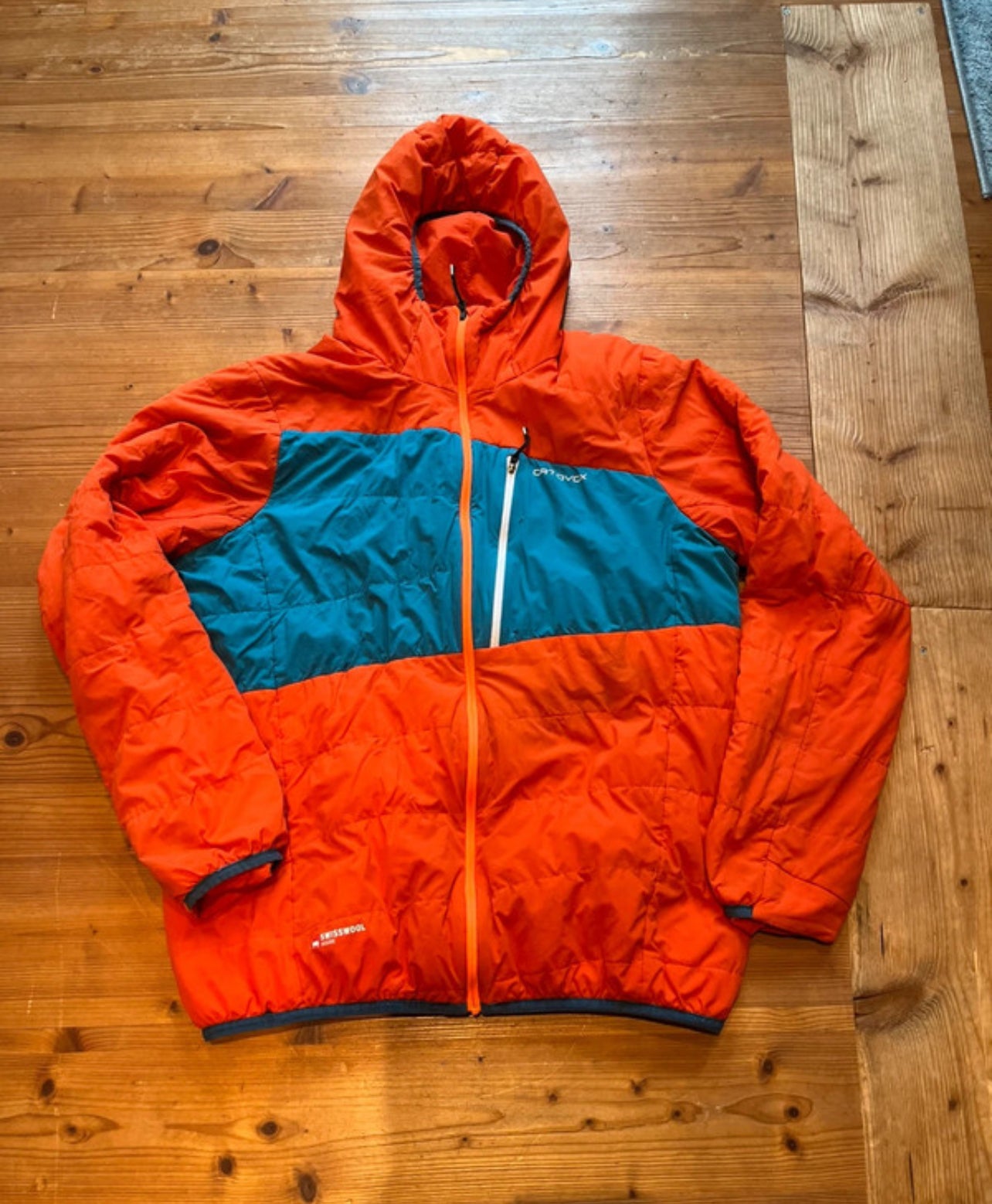 Leichte Ortovox Touren Jacke Merino inside (XL Herren) orange