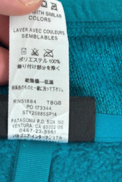 Patagonia Weste (XL Damen) Strickoptik Better Fleece türkis