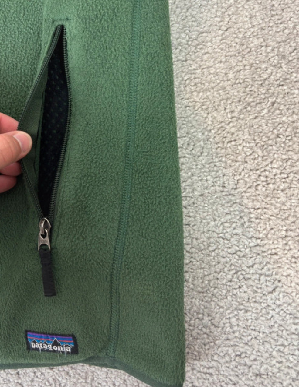 Patagonia Fleece Weste (M Herren) Synchilla grün