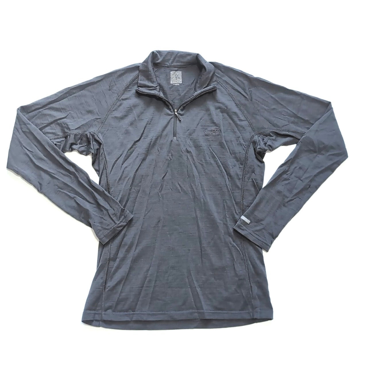 Longsleeve von Icebreaker Merino 200 (M Damen) Zip Shirt grau