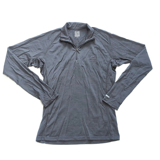 Longsleeve von Icebreaker Merino 200 (M Damen) Zip Shirt grau