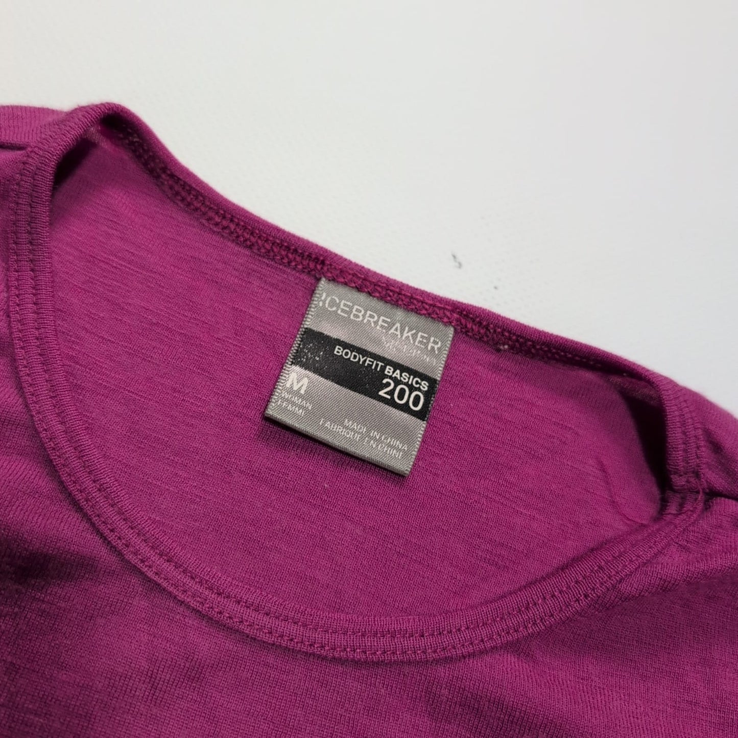 Merino Longsleeve Icebreaker (M Damen) Magenta pink
