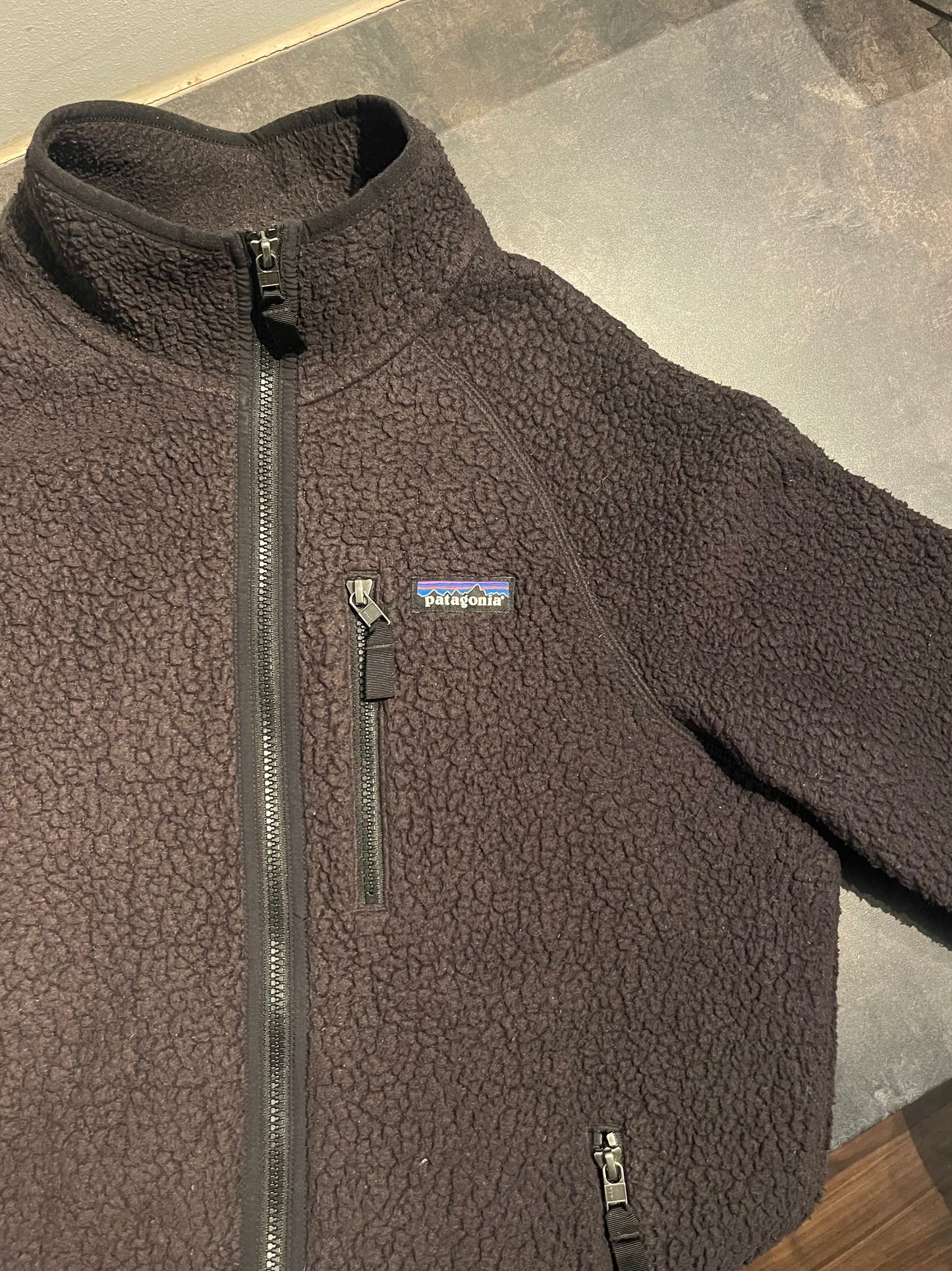 Patagonia Retro Pile Jacke (M Herren) Teddy Fleece schwarz
