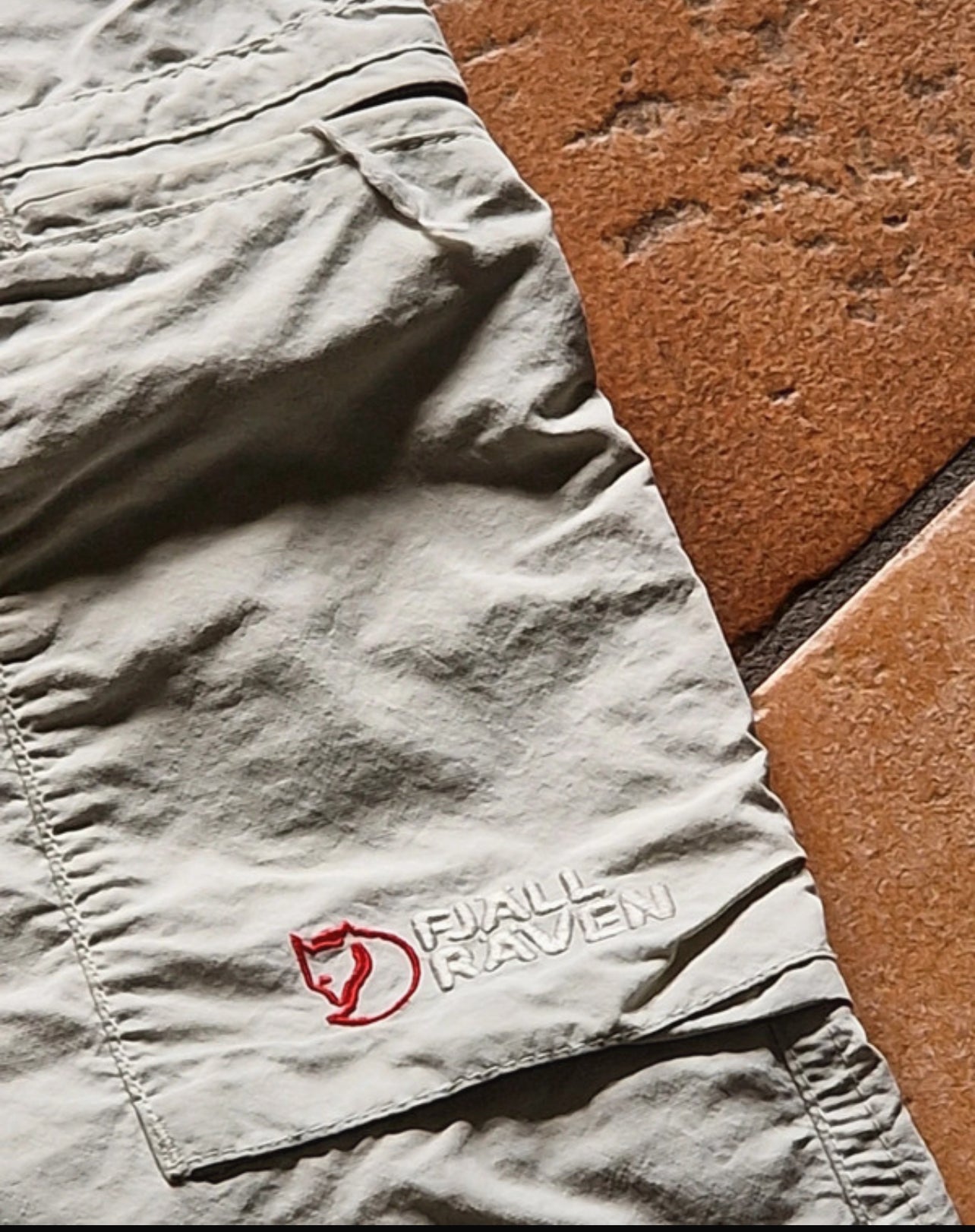 Kurze Hose von Fjällräven (M Damen) Capri Shorts creme