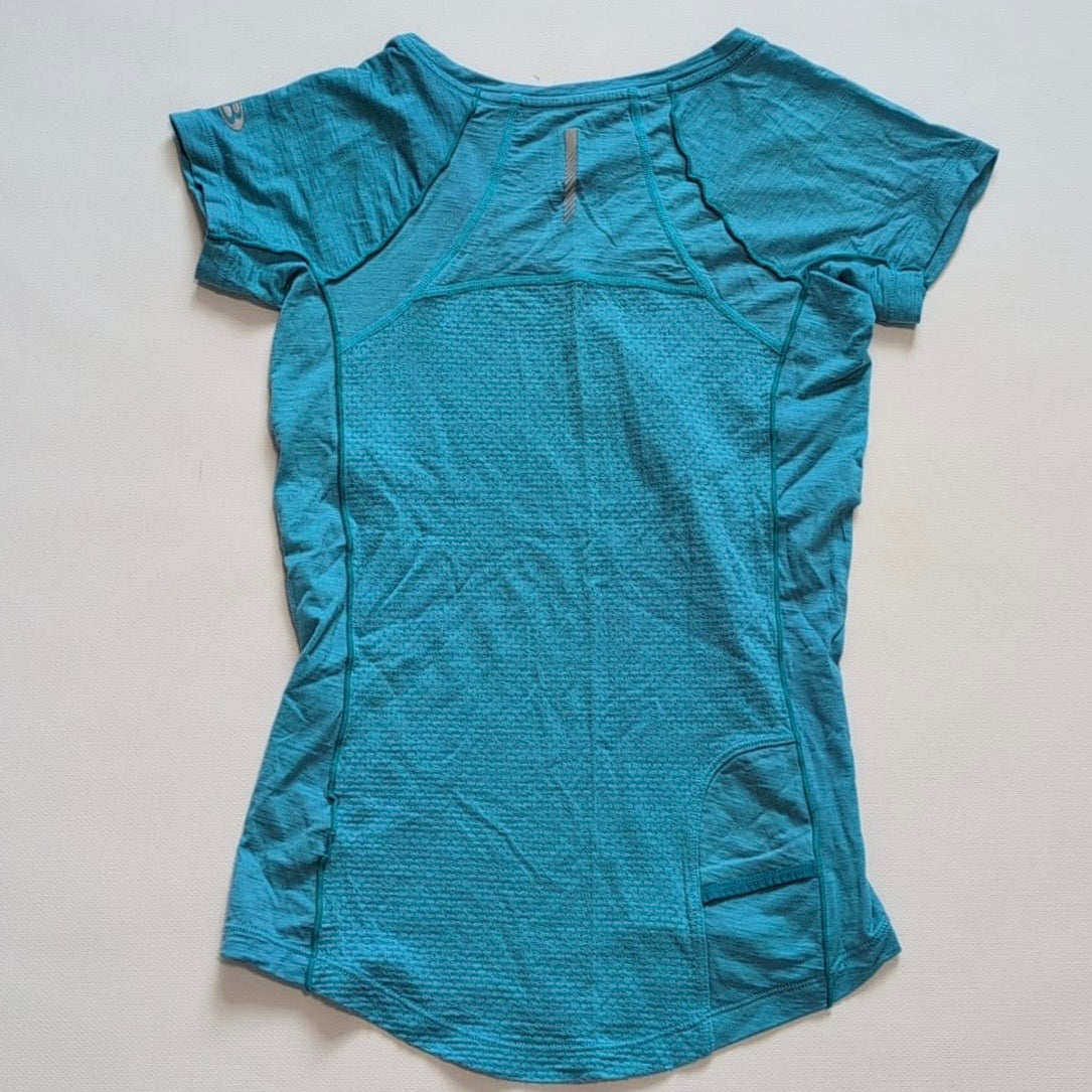 T-Shirt Icebreaker Merino Zone (XS Damen) Bodyfit blau