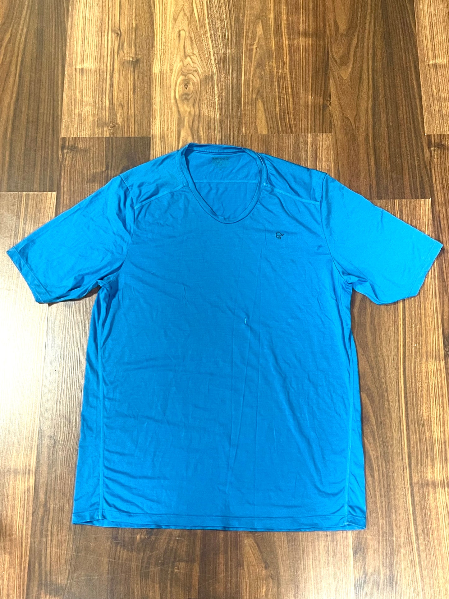 Wolle T-Shirt von Norrona (Herren XL) blau
