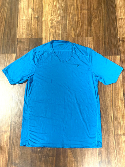 Wolle T-Shirt von Norrona (Herren XL) blau