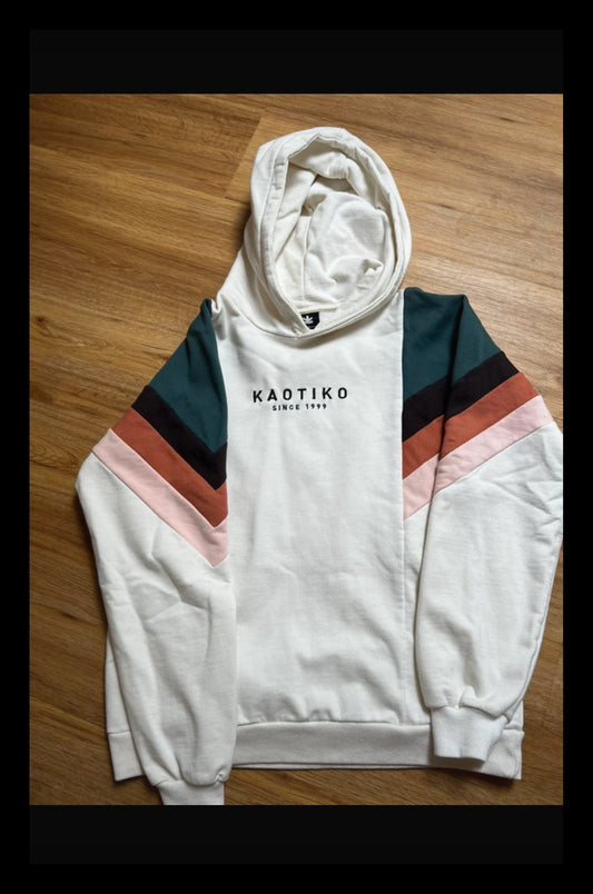 Hoodie von Kaotiko (M Herren / L Damen) weiß bunt