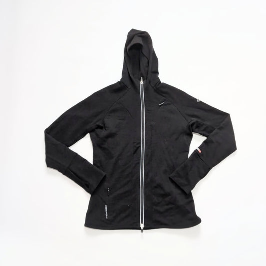 Merino Jacke von Icebreaker 260 (M Damen) schwarz mit Kapuze