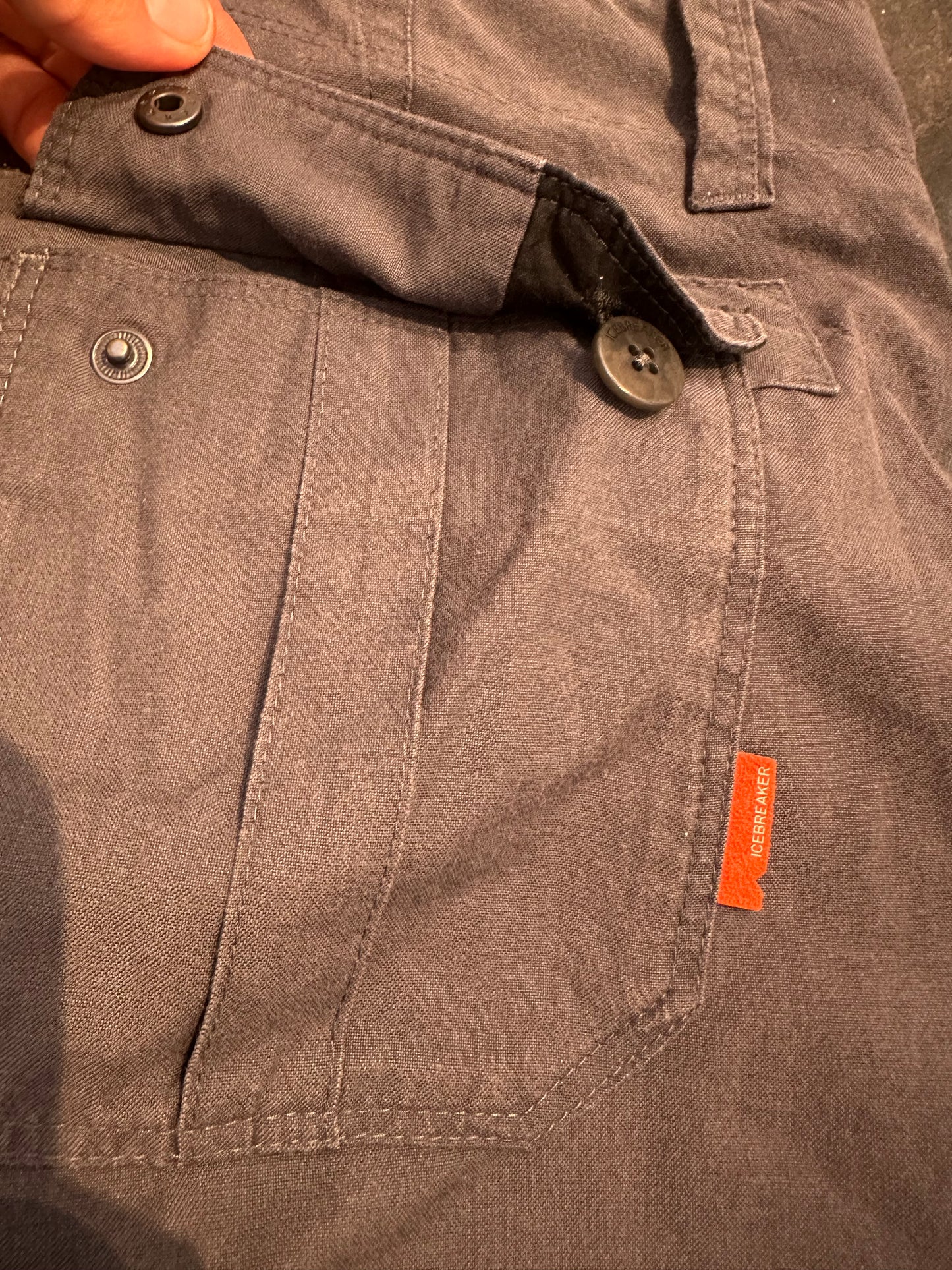 Leichte Merino Shorts Icebreaker (Größe 31 Damen : EU 40) grau