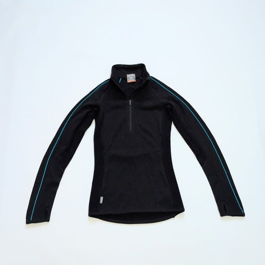 Merino Zip Longsleeve von Icebreaker (XS Damen) schwarz - wanderlich.com