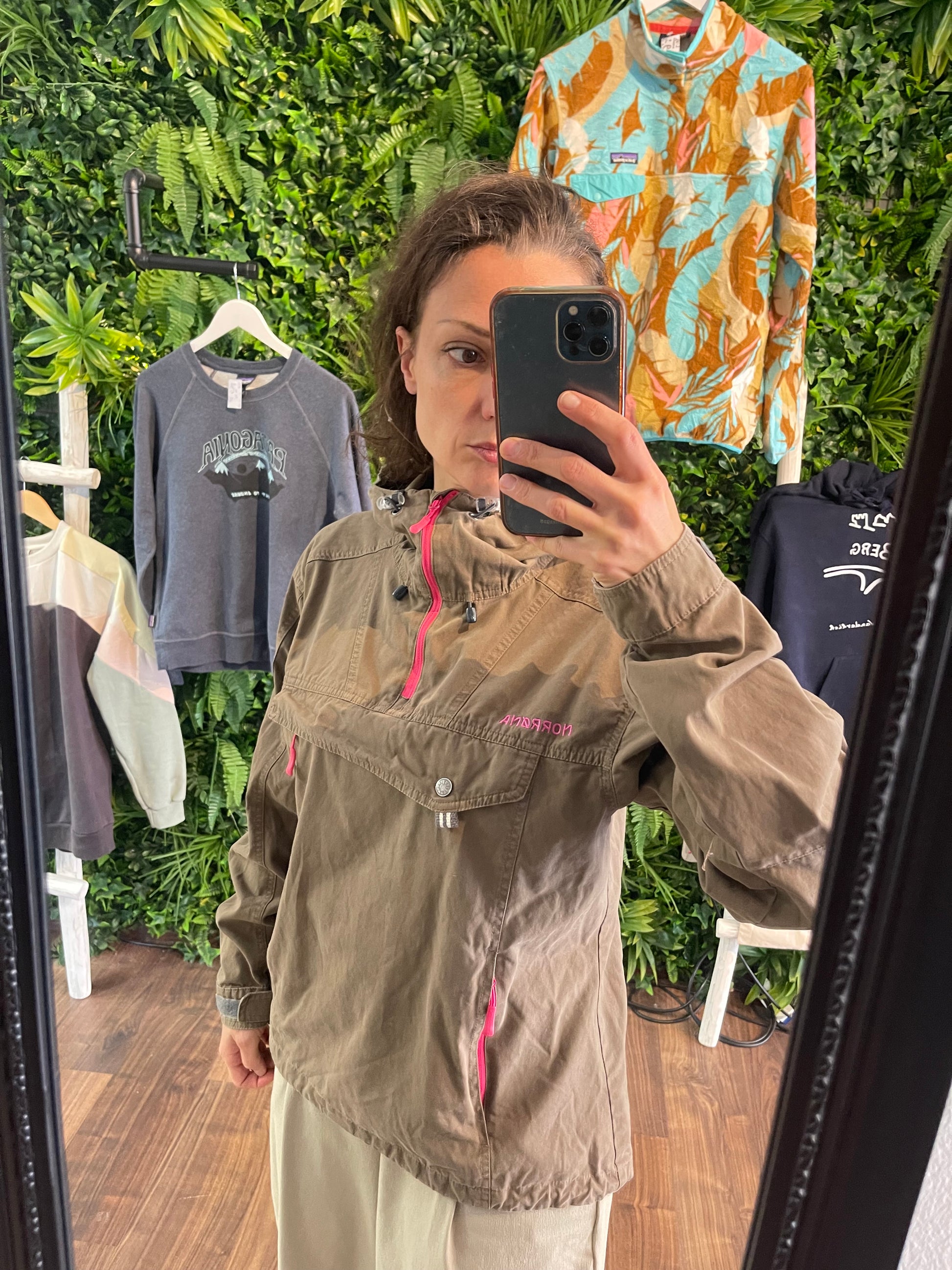 Schlupf Jacke von Norrøna (M Damen) Baumwolle wasserfest braun - wanderlich.com