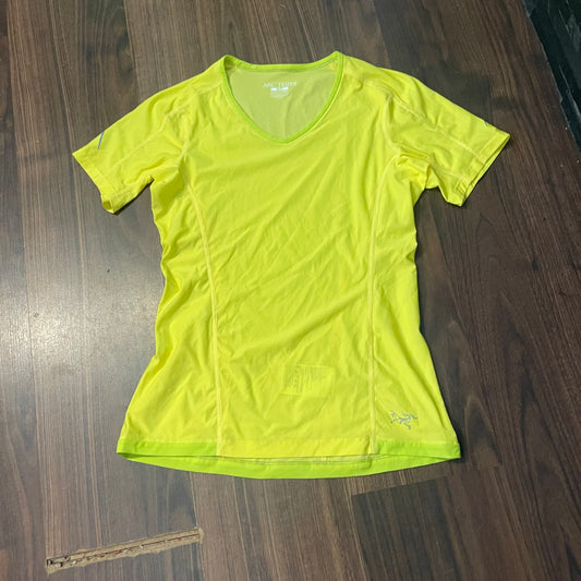 Extraleichtes Funktions T-Shirt Damen S von Arcteryx neon-gelb