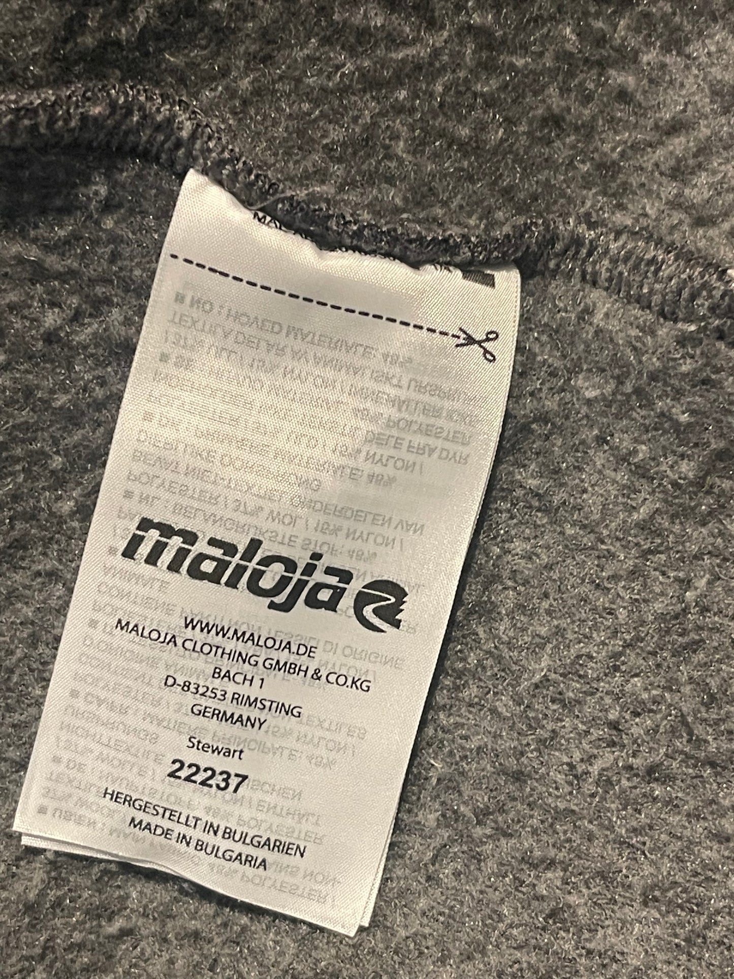 Jacke von Maloja aus Wolle (S Herren /M-L Damen) grau