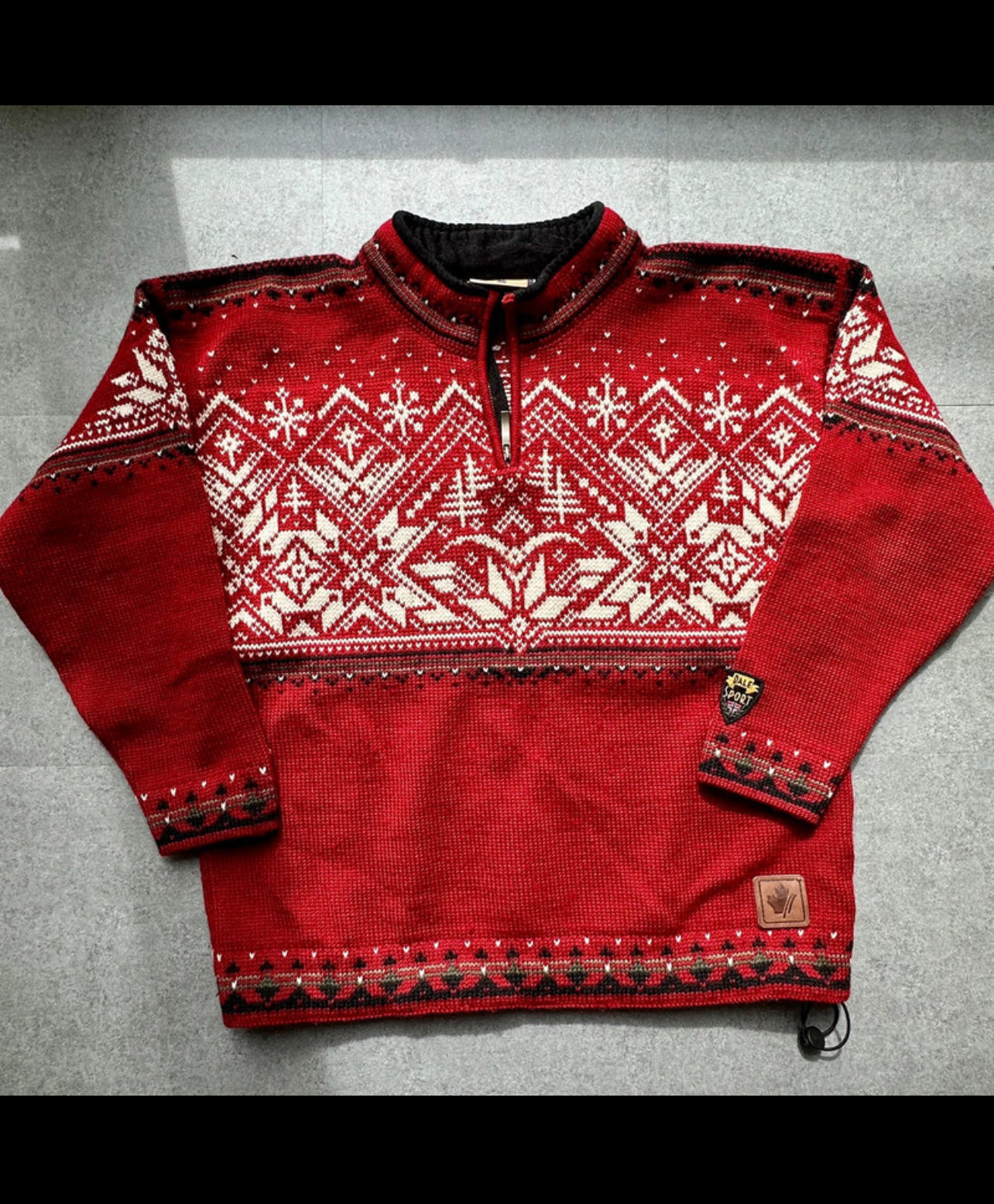 Strick Pullover von Dale of Norway (M Herren) 100% Wolle rot