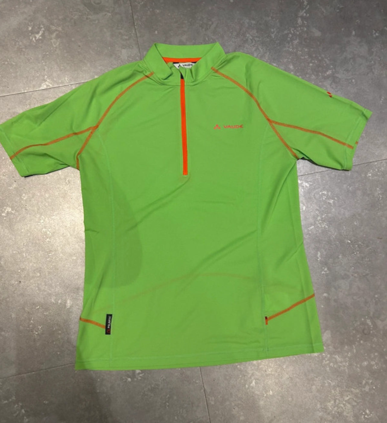 1/3 Zip T-Shirt (L Herren) von Vaude grün