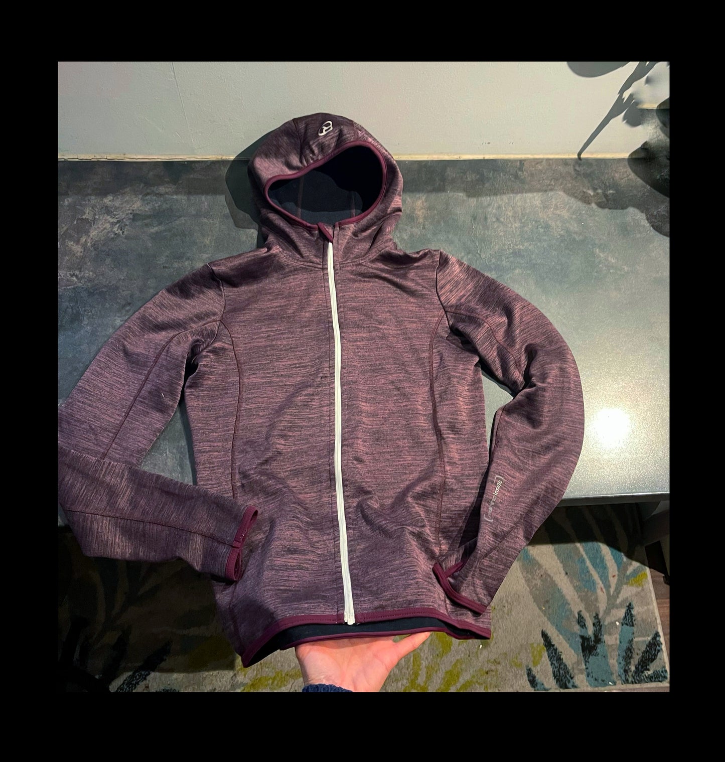 Ortovox Fleece Jacke Merino inside (S Damen) Hoodie lila meliert