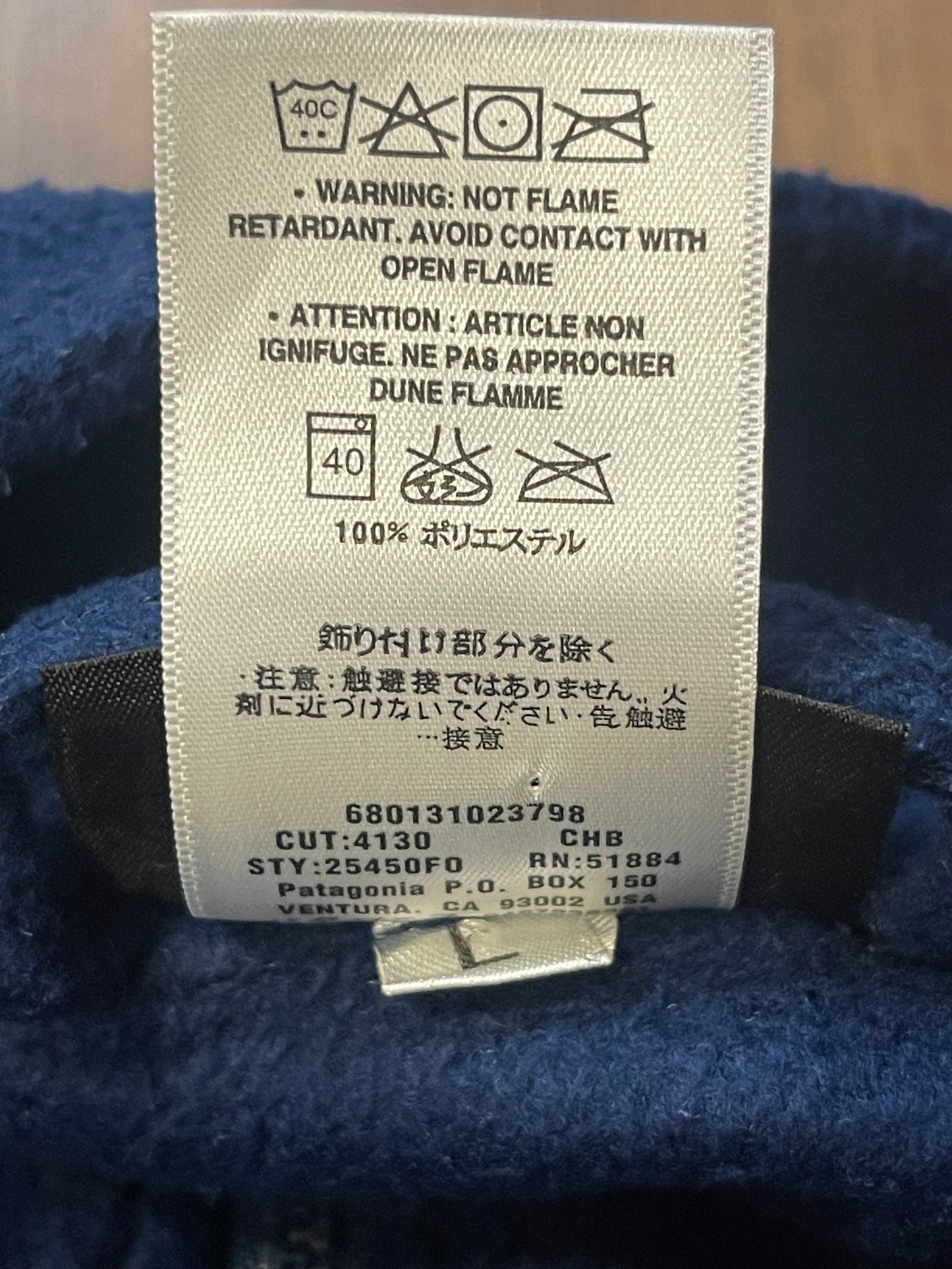 Patagonia Fleece Jacke (XL Herren) Zipper Sweatshirt dunkelblau