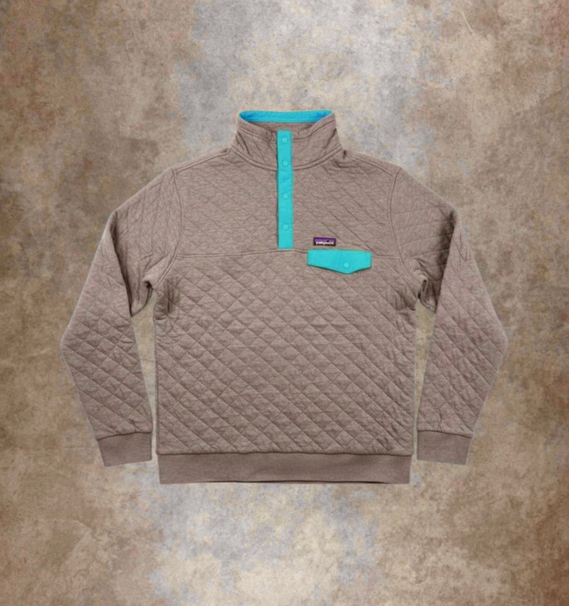 Patagonia Pullover (L Herren) Organic Cotton grau blau