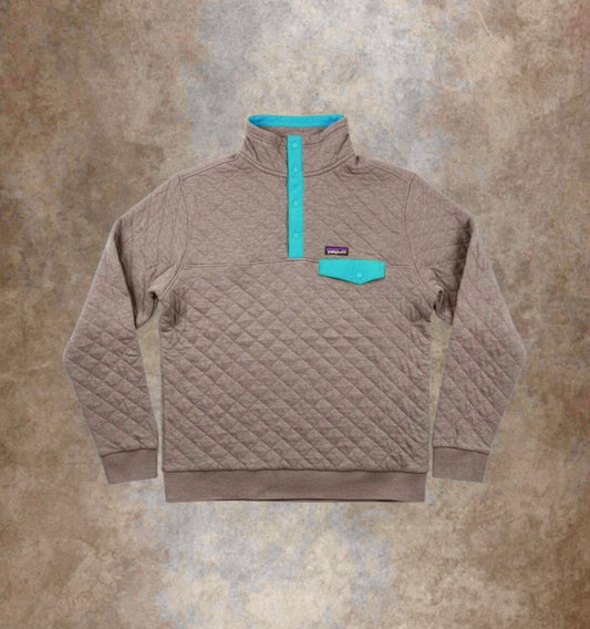 Patagonia Pullover (L Herren) Organic Cotton grau blau