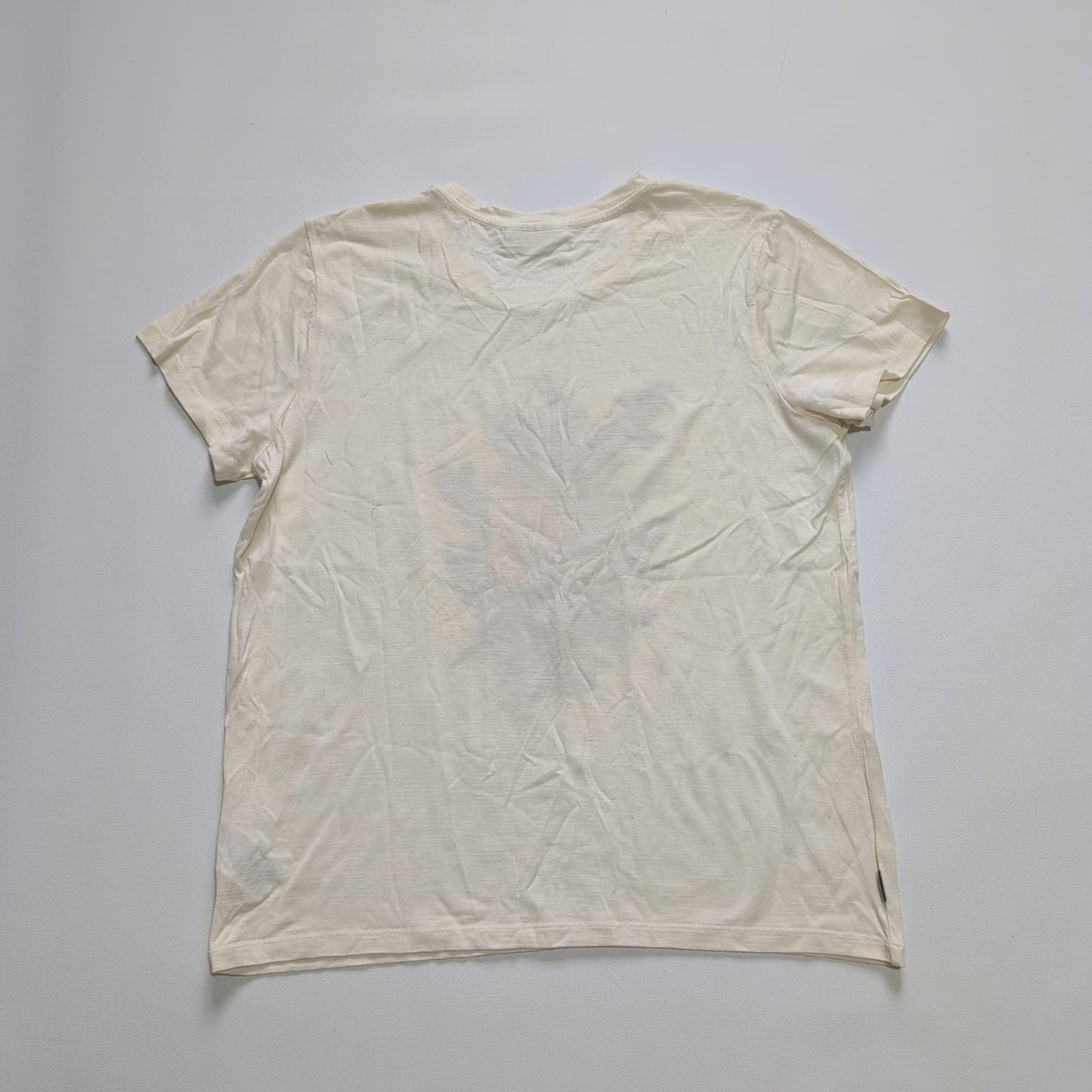 T-Shirt von Icebreaker 100% Merino (XL Damen) weiß Print