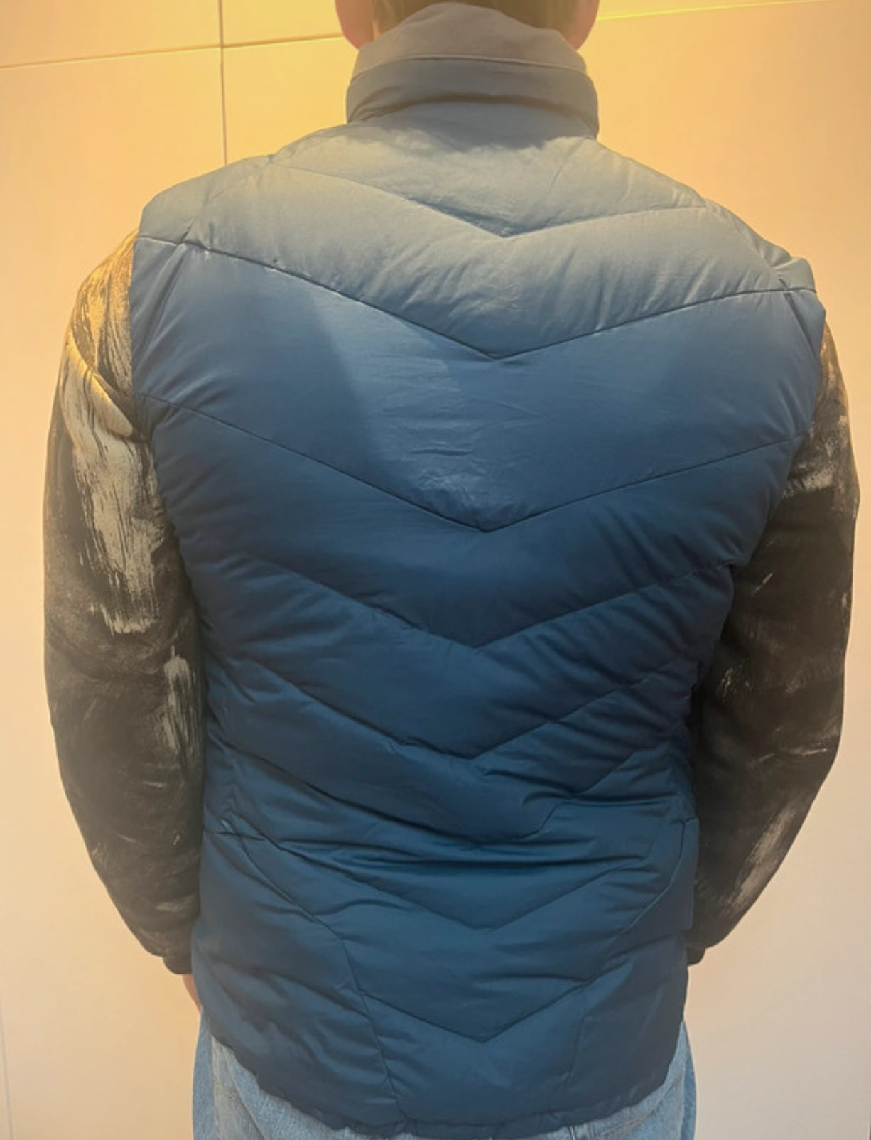 Warme Daunen Weste von Bergans (M Herren) blau