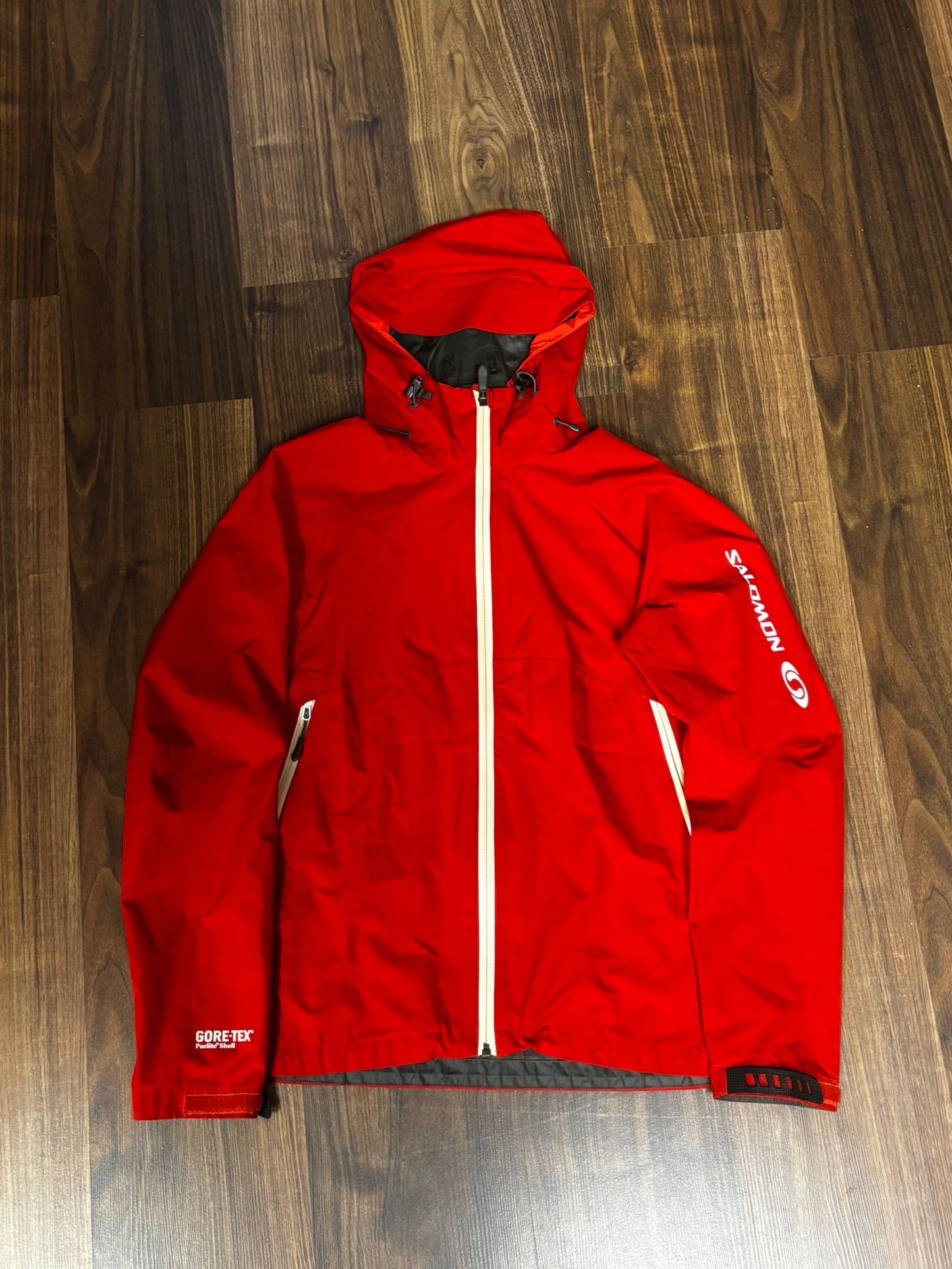 Leichte Regen Jacke von Salomon GoreTex (L Damen) rot