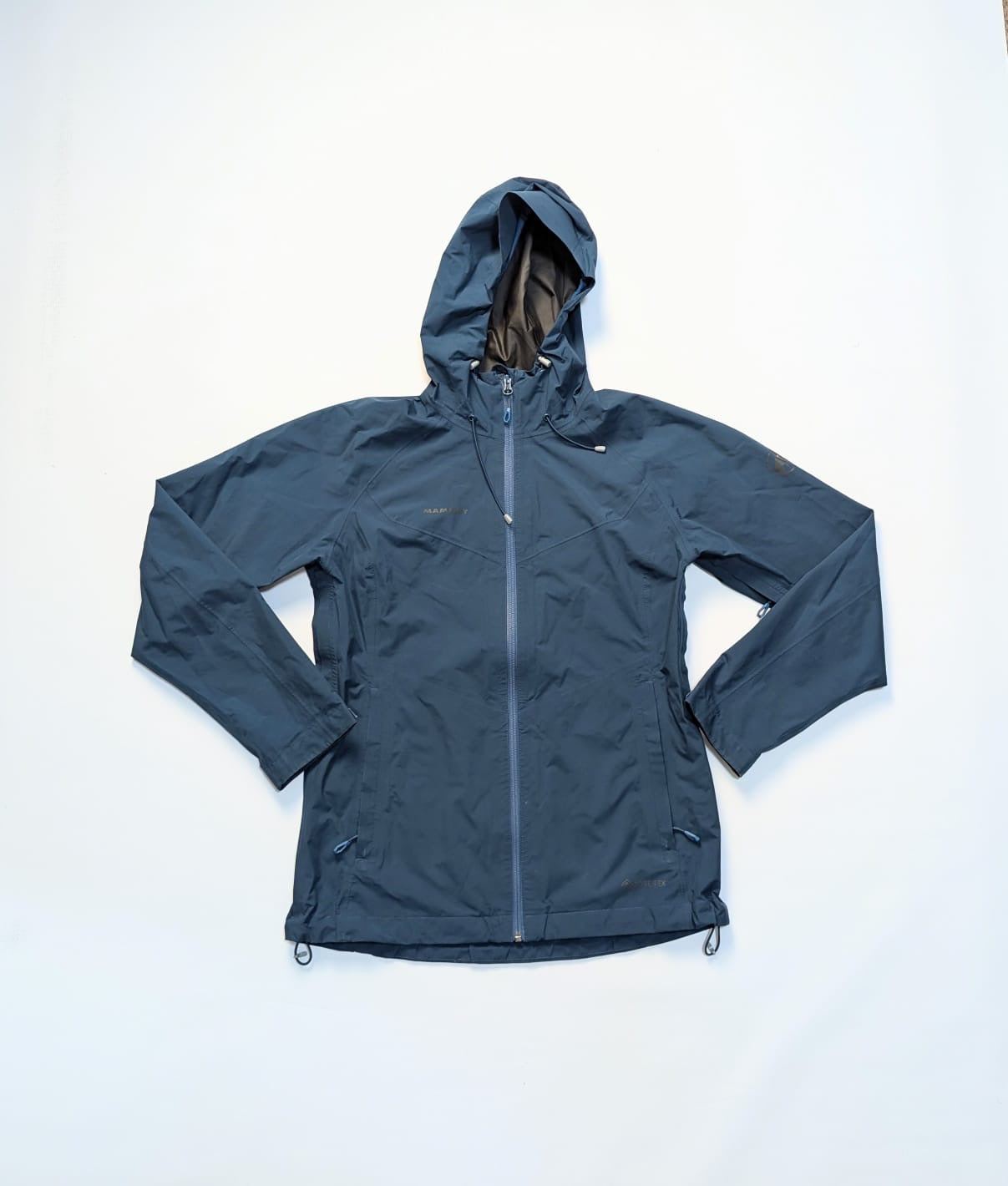 Regen Jacke von Mammut (XS / S Damen) GoreTex Membran dunkelblau