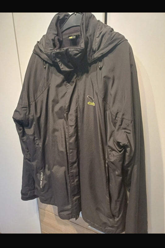 3in1 Jacke von Salewa (XXL Herren) Regenjacke + Fleece schwarz