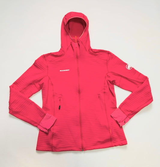 Fleece Jacke von Mammut (S Damen) Zip Hoodie neonrot
