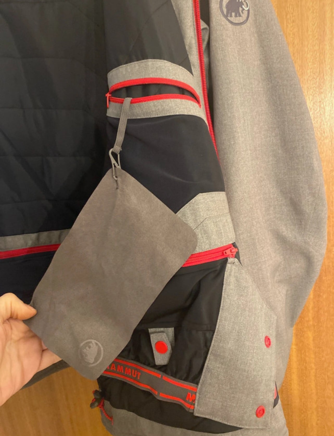 Ski Jacke von Mammut (M Herren) Hardshell gefüttert grau