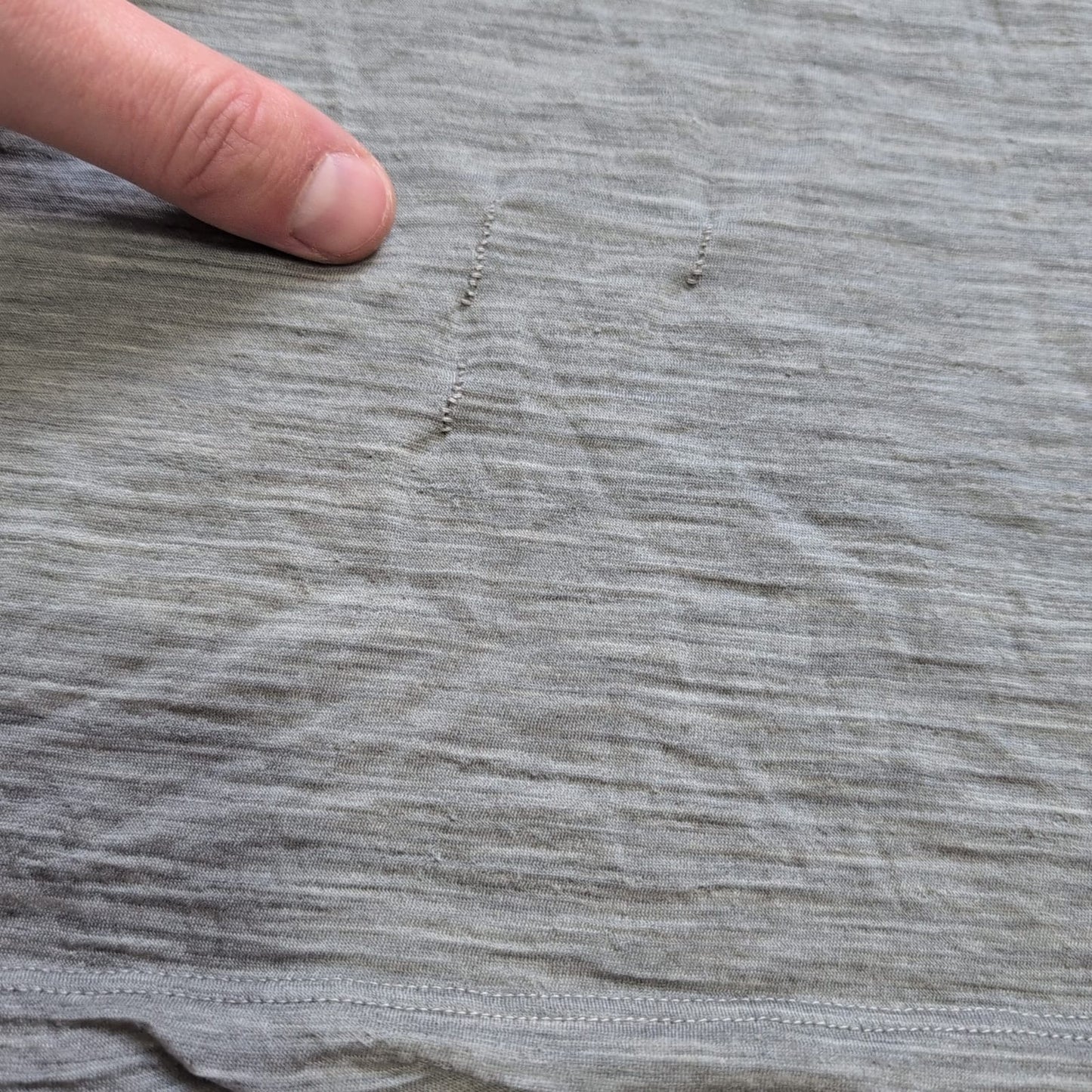 Merino T-Shirt von Icebreaker (L Herren) grau mit Print